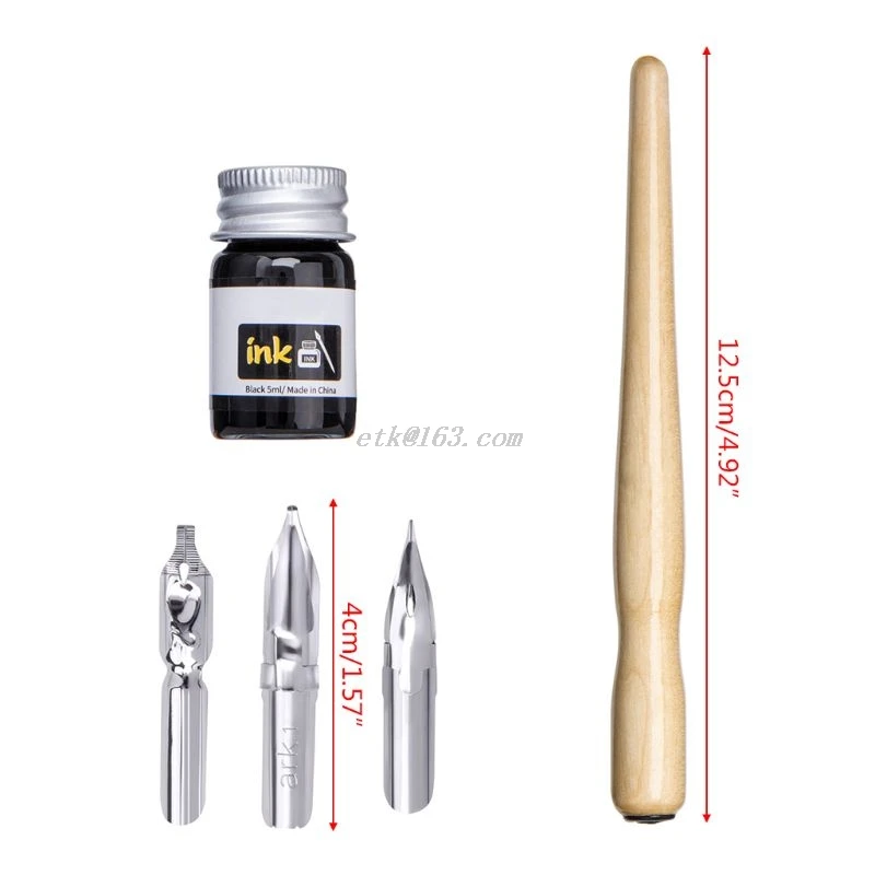 Набор ручек для рисования манги Comic Pro 3 наконечника держатель дерева инструменты