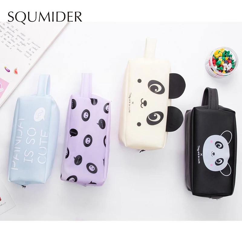 

Креативный чехол для карандашей SQUMIDER, мультяшная коробка для карандашей на молнии, вместительная сумка для студенческого подарка, милые шк...