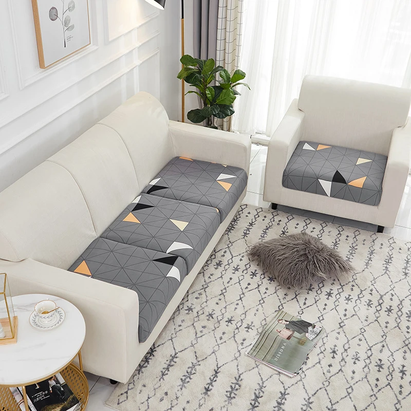 

Plaid Sofa Seat Cushion Cover Furniture Protector For Pets Kids Stretch Washable Removable Slipcover Elastic Sofa Protection