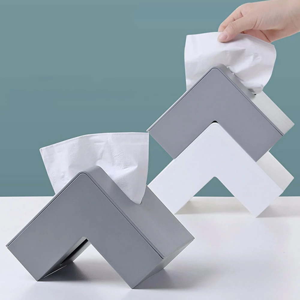 Креативная Скандинавская коробка для салфеток для дома и офиса, угловой лоток, простая настольная бумажная коробка для хранения полотенец