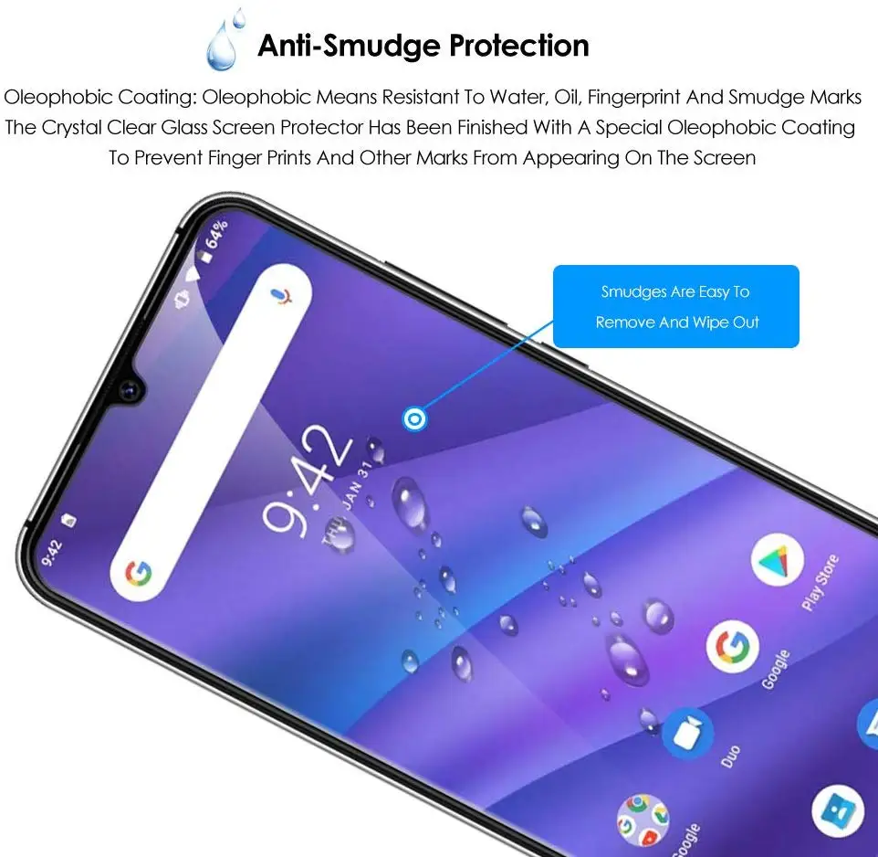 Закаленное стекло для Cubot X20 Pro защитное покрытие экрана пленка мобильного