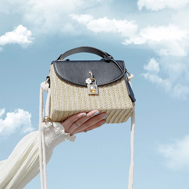 

2021 Top Luxury Designer Brand Bags, High-quality Female Bags Small Straw Tote Bags for Women Summer Crossbody Bags