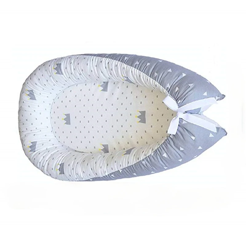 Baby Nest Sleeping Bumper Crib Portable Removable and Washable Travel Bed for Newborn Infant Kids Cotton Cradle | Мать и ребенок