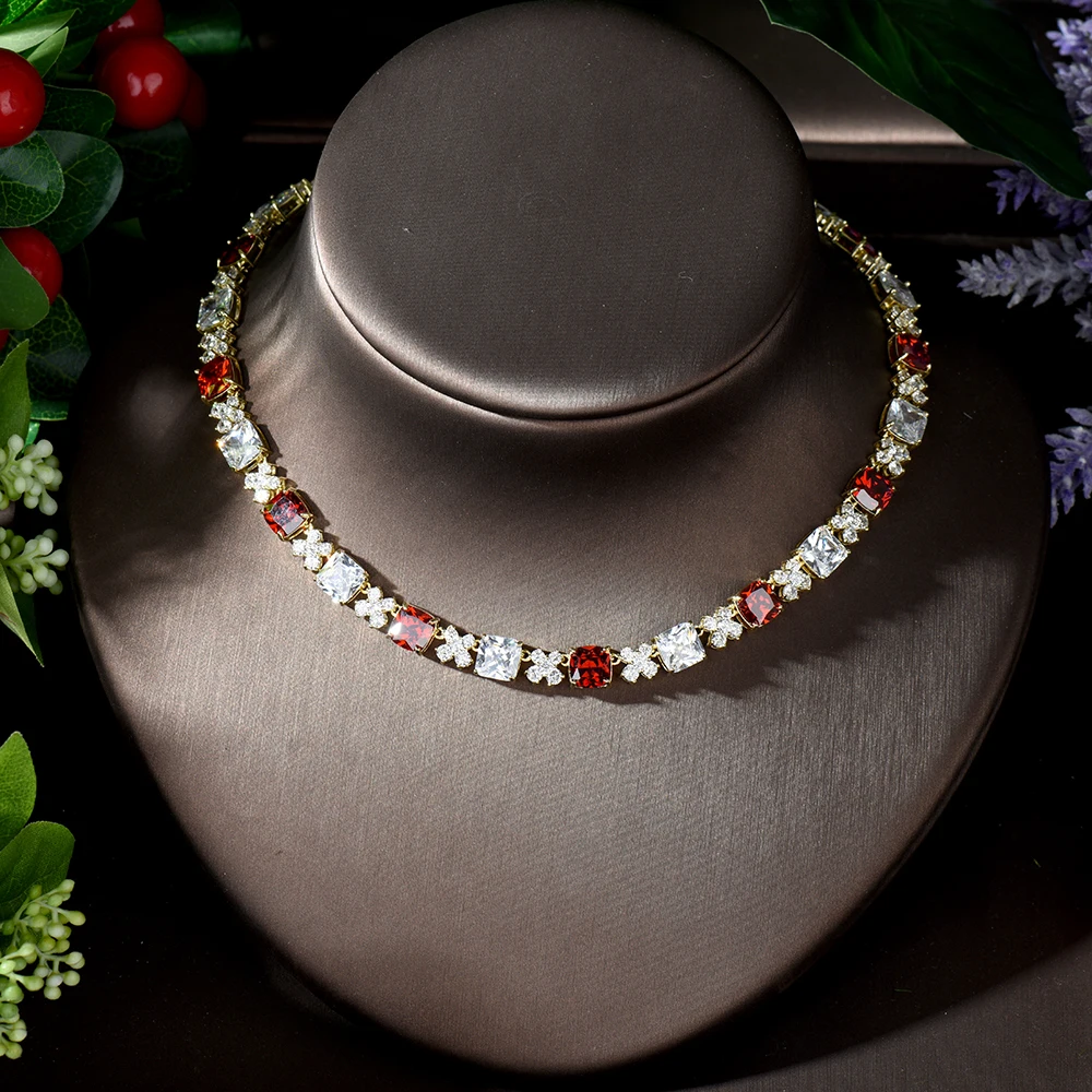 HIBRIDE высокое качество AAA кубический цирконий набор камней разноцветные вечерние