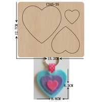 new love heart wooden die scrapbooking c 345 35 cutting dies for common die cutting machines on the market