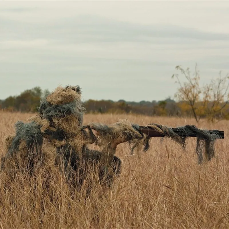 VILEAD 1 2 м эластичные синтетические нити Ghillie костюм пистолет веревка Пейнтбол