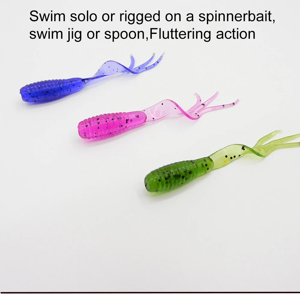 KESFISHING Fishing Soft Lure TRIPPLE GRUB 38mm 0.9g 20pcs Pesca Fish product China | Спорт и развлечения