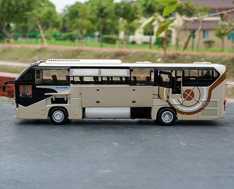 1/42 для YuTong Bus ZK6128HQB Coach литая металлическая модель автомобиля Золотая игрушка
