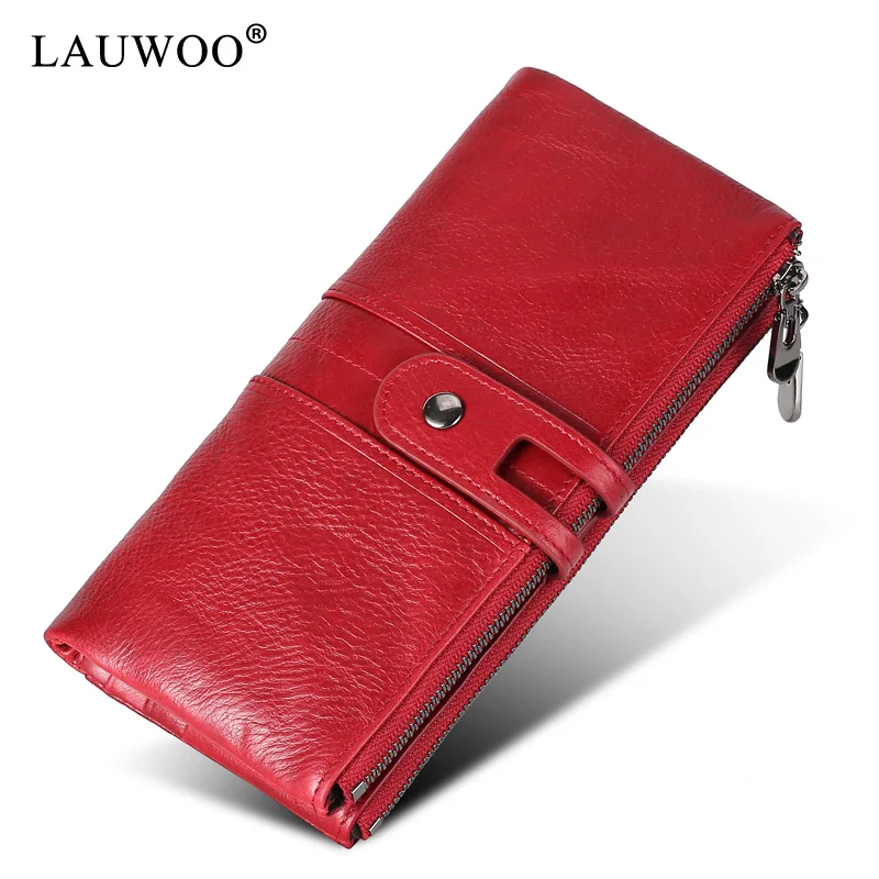 LAUWOO большой емкости сотовый телефон карманный держатель для карт ручной работы