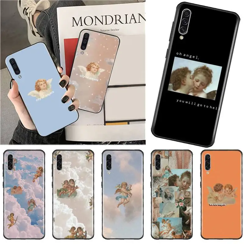 

Renaissance angels baby Phone Case For Samsung A40 A50 A51 A71 A20E A20S S8 S9 S10 S20 Plus note 20 ultra 4G 5G