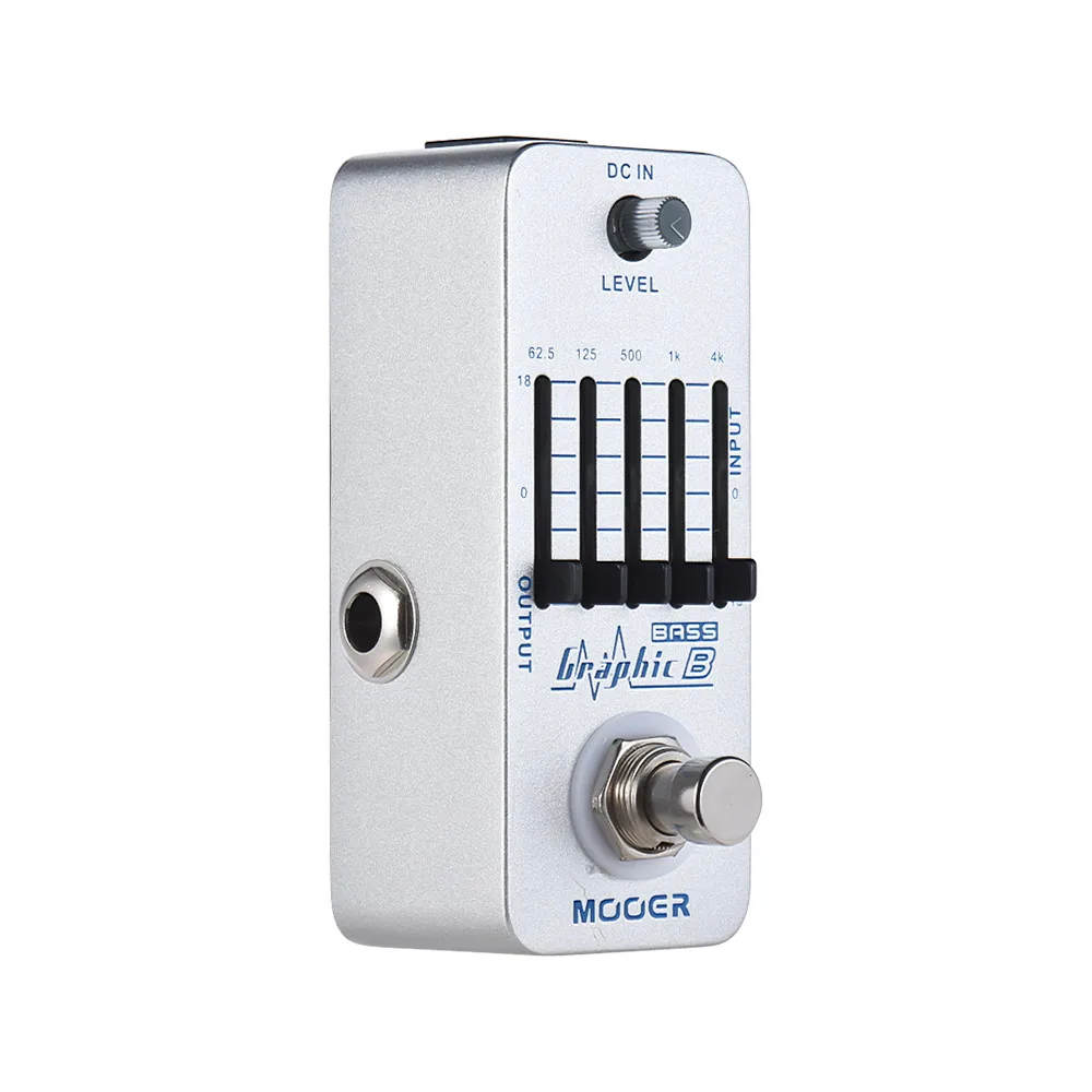 

MOOER Graphic B 5-Band EQ Bass Equalizer Effect Pedal True Bypass Full Metal Shell