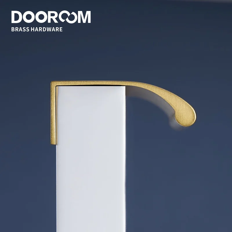 Ручки из латуни Dooroom Hidde длинные скрытые ручки шкаф ящик для шкафа обувная коробка
