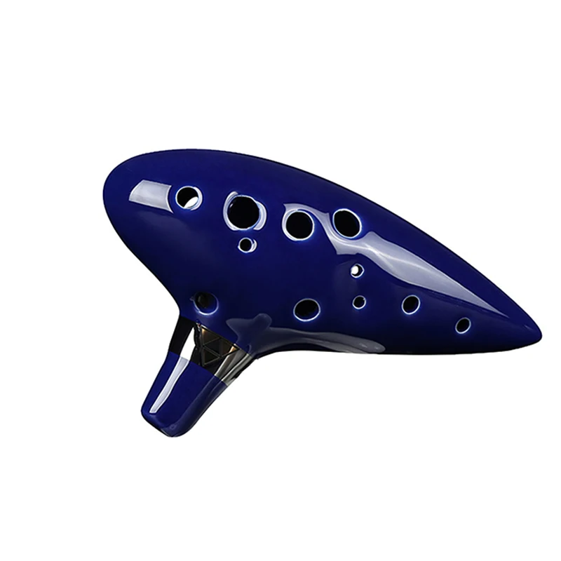 Классический синий музыкальный инструмент The Legend Ocarina с 12 отверстиями Alto C