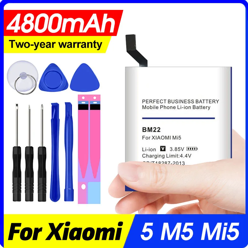 100% Новый 4800mAh BM22 аккумулятор высокого качества для Xiaomi Mi5 батарея 5 M5 MI