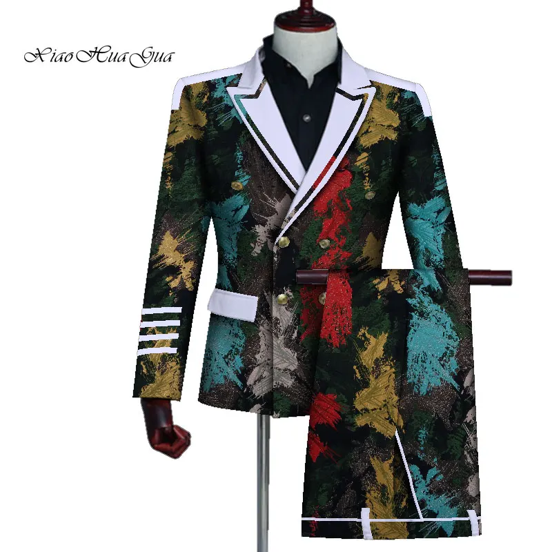 Комплект из 2 предметов: Блейзер и штаны мужская одежда в африканском стиле