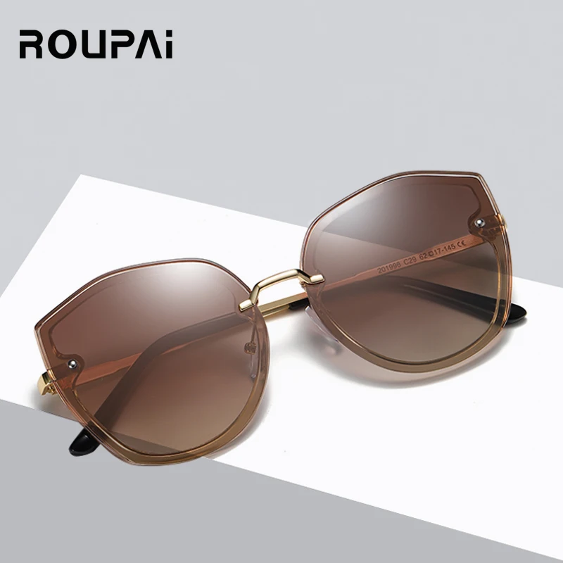 Женские солнцезащитные очки ROUPAI уличные с защитой от ультрафиолетовых лучей