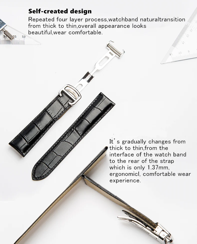 Натуральная кожа ремешок для часов 20/22/23/24/25 мм подходит для Cartier Tank Solo W6700255 ремешок для часов для Для мужчин/Для женщин