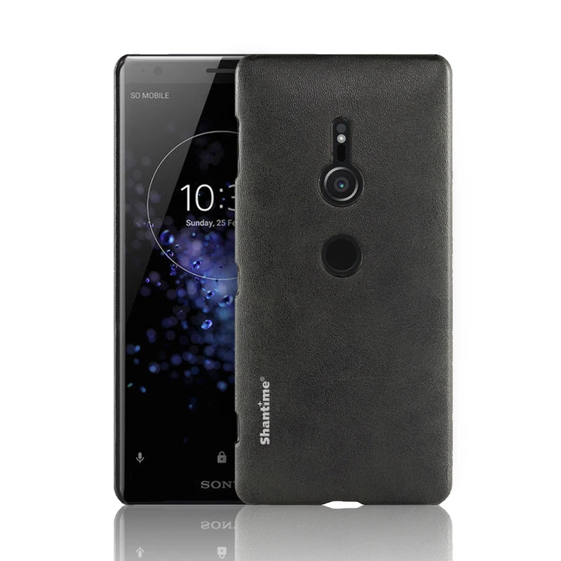 Для sony Xperia XZ2 деловой чехол для sony Xperia XZ2 Премиум чехол для телефона для sony Xperia XZ3 из искусственной кожи чехол-бумажник - Цвет: Black