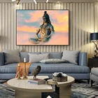 Шива холст для живописи индийских богов Плакаты и принты индуизм настенные картины для Гостиная, украшения для дома Cuadros
