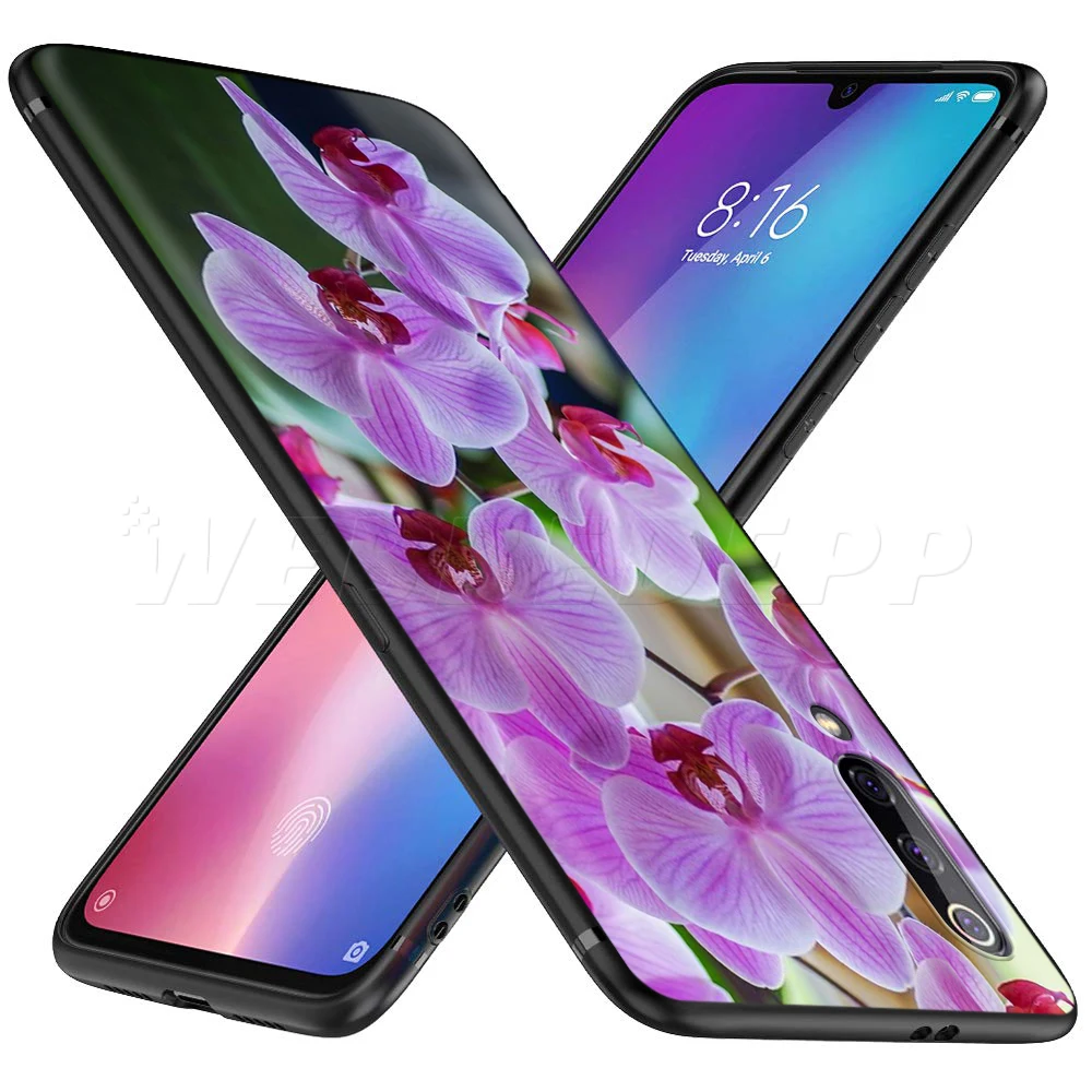 Цветной чехол с цветами орхидеи для Xiaomi Redmi 4A 4X 5 5A 6 6A 7 7A S2 Note Go K20 Pro Plus Prime 8T|Бамперы|