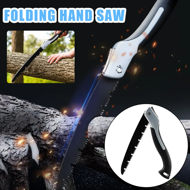 

Professional Folding Hand Saw Woodworking Cutting Tools Sharp SK5 Steel Blade Camping Cutting Tools