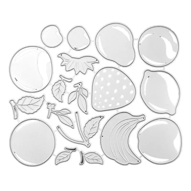 Фрукты металлические Вырубные штампы искусственная кожа бумажная карта с