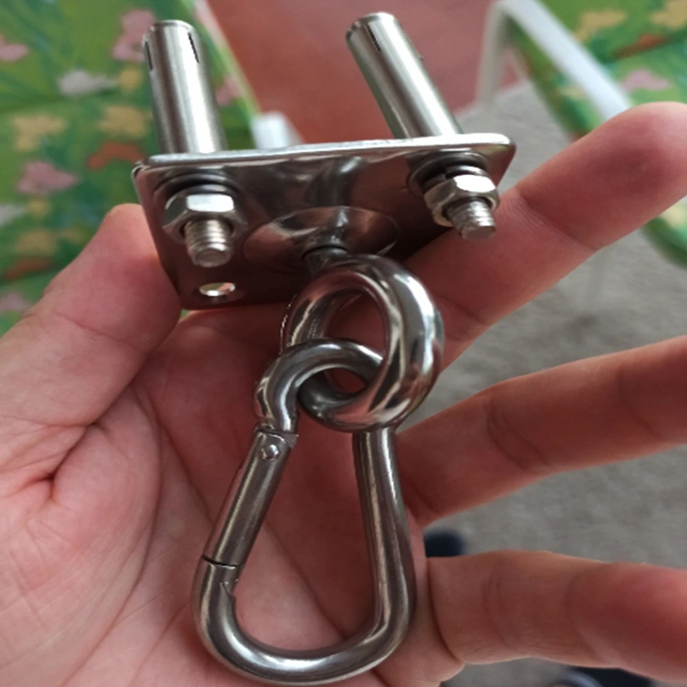 Подвесная вешалка для качели из нержавеющей стали карабин застежка гамака