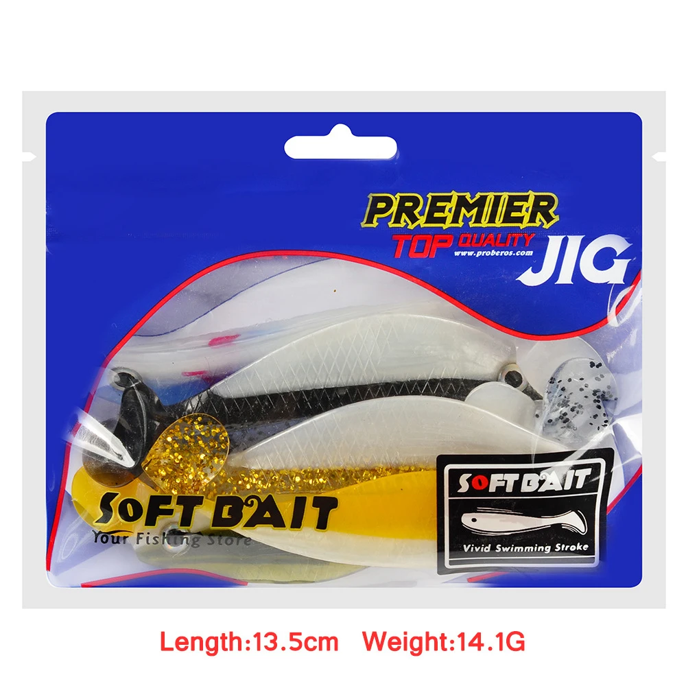 PureLeisure 12 шт Pescar leurres nouveaute Shiner Воблер для рыболовной наживки Swimbait Silicone Whopper Plopper