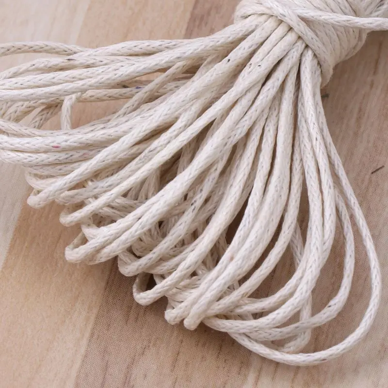 

1mm Waxed Cotton Cord Baby Teether Accessories 5m Rope Waxed Twisted String Thread Line For DIY Jewelry Making