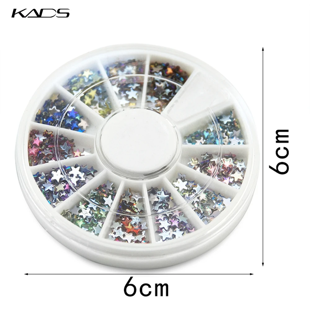 НОВЫЙ AB 3 мм Звезда Радуга Цвет Акриловый маникюр Плоской назад Горный Хрусталь