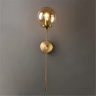 Современная простая стеклянная настенная лампа в скандинавском стиле, роскошная креативная индивидуальная прикроватная лампа для спальни, коридора, фоновая настенная лампа