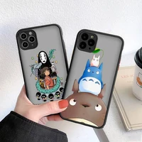 japan anime chihiro spirited away phone case for iphone 13 12 11 8 7 plus mini x xs xr pro max matte transparent cover