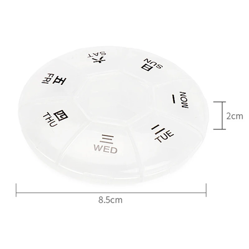 Еженедельная мини коробка для таблеток Портативный 7 дней чехол дорожный