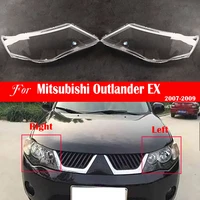 headlamp lens for mitsubishi outlander ex 2007 2008 2009 headlight cover replacement front car light auto shell bright shade