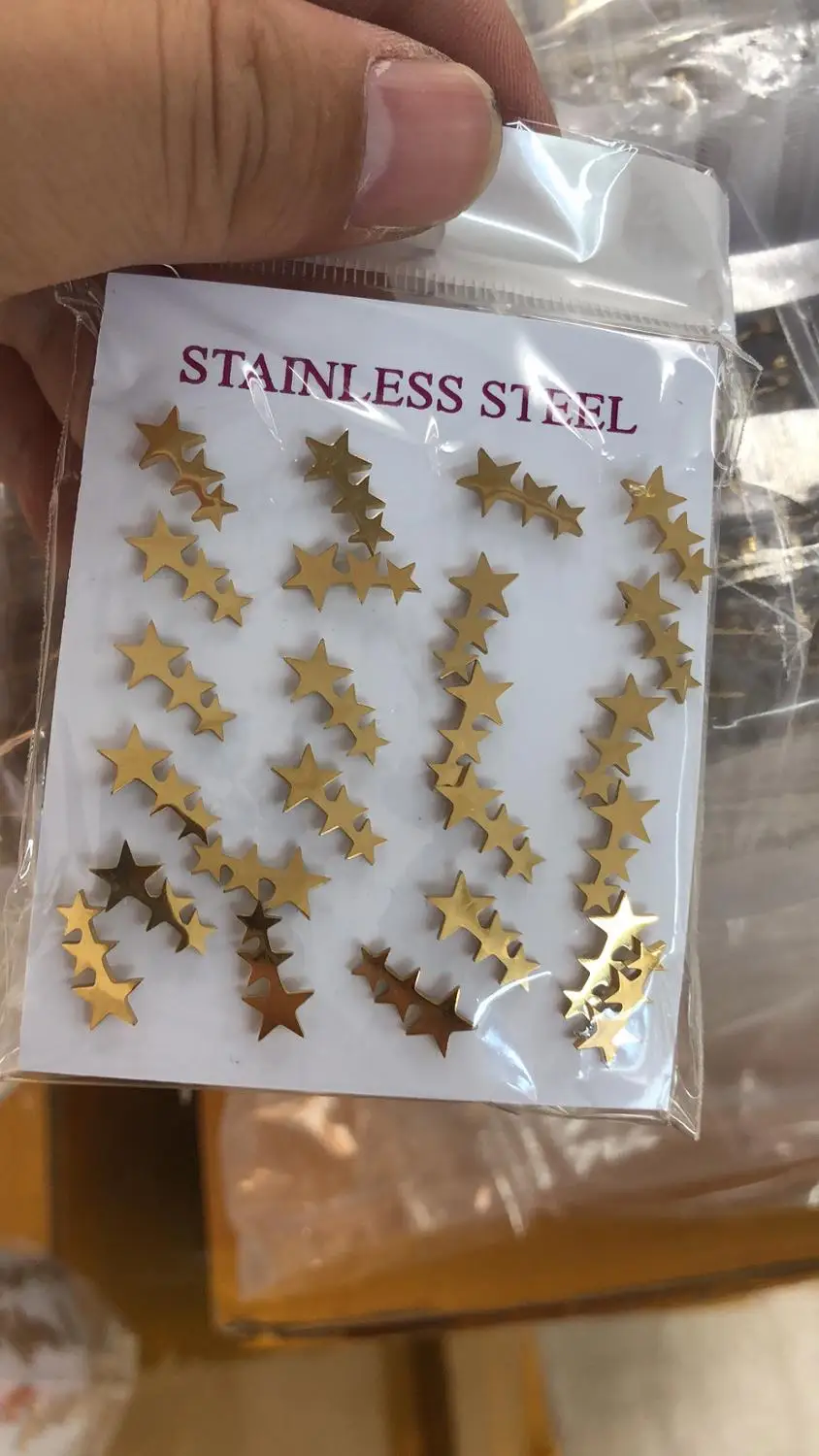 12 пар/лот серьги гвоздики для женщин и девушек Feamale в Звездном стиле boucle d'oreille