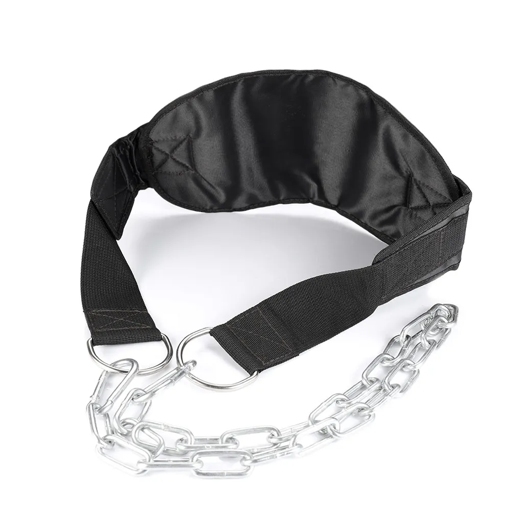 Ремень для тяжелой атлетики толстый пояс с цепочкой подтягивания подбородка