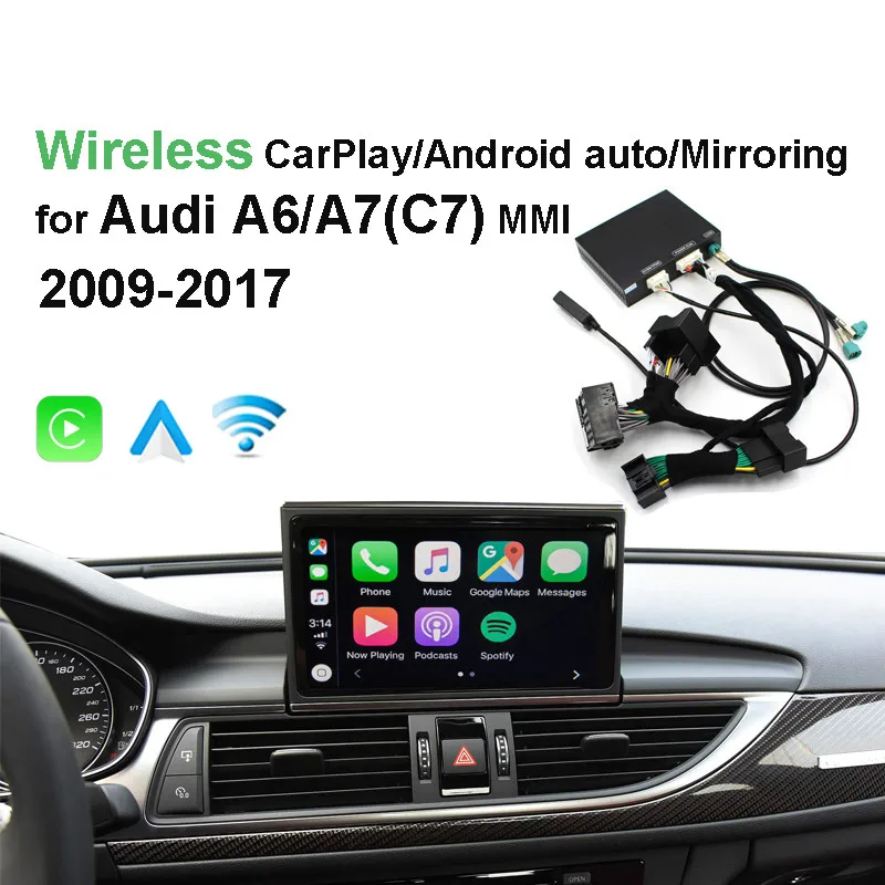 2019 автомобильный адаптер Apple CarPlay Android авто радио дешифрователь для Au Di A6 A7 (C7) MMI