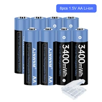 ajnwnm 100 original 1 5v aa rechargeable battery 3400mwh li ion battery aa 1 5v rechargeable battery aa