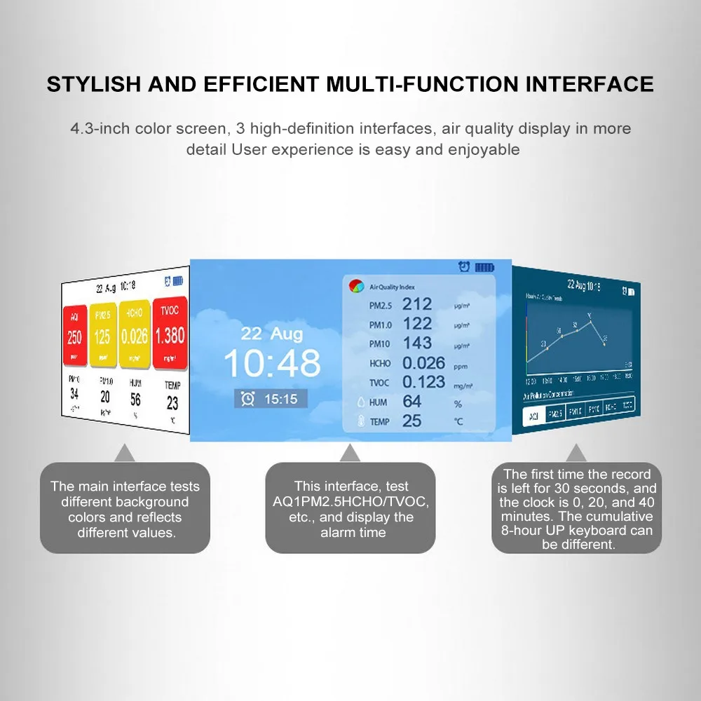 Детектор газа PM1.0 2 5 10 с ЖК-дисплеем | Инструменты
