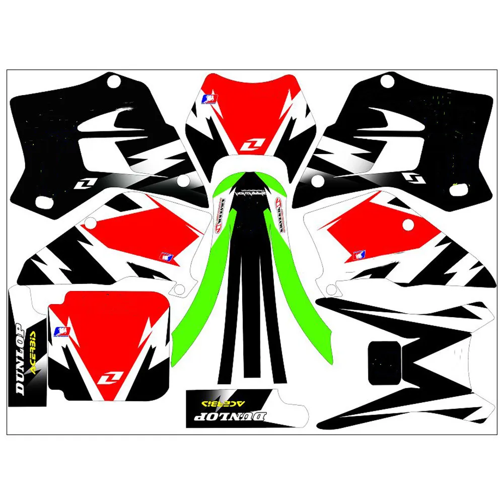 Наклейки для Motocross Team 3M графические наклейки наборы Kawasaki KDX220 KDX220sr 1994 1995 1996 1997 1998 1999