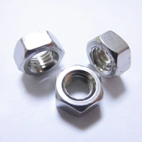 10pcslot metric thread din934 m6 m8 m10 m12 304 stainless steel hexagon nuts