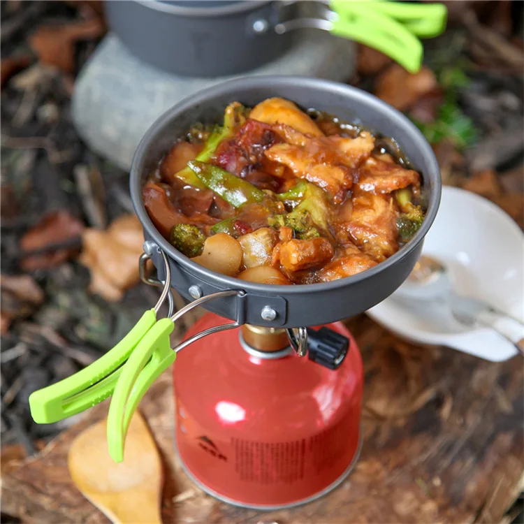 

Outdoor cutlery camping soup pan portable frying pan mountain hot pot barbecue pot