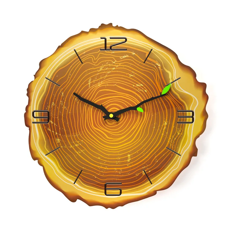 

16 inch Nordic Creative Wall Clock Living Room Silent Annual Ring Quartz Clock