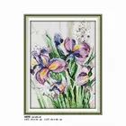 Набор для вышивки крестиком Орхидея, штампованные цветочные узоры, подсчет ниток, домашний декор, вышивка, рукоделие, 11CT 14CT холщовая ткань с принтом