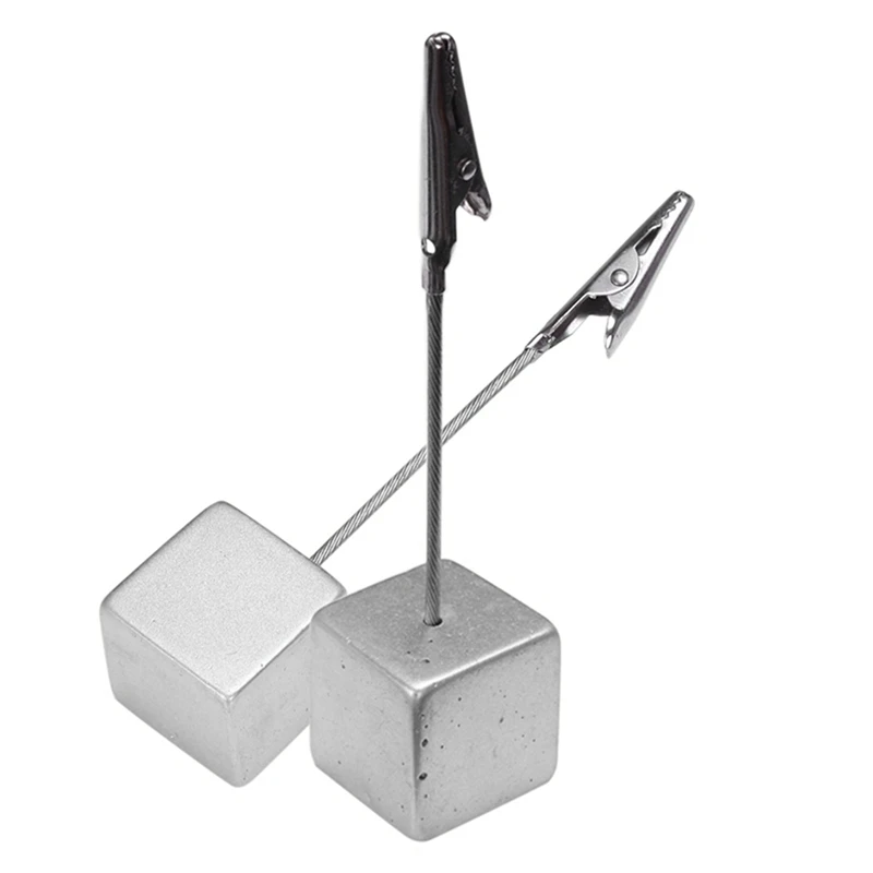 

25 Pcs Accessories: 10 Pcs Card Holder Price Tag-Silver & 15 Pcs Mini Chalkboards Place Cards with Easel Stand