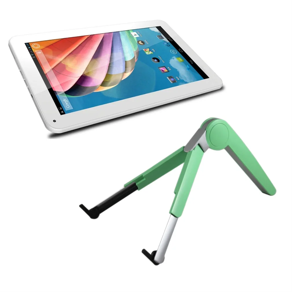 

Adjustable Triangle Bracket Smart Desktop Stand for Smartphone Tablet Green