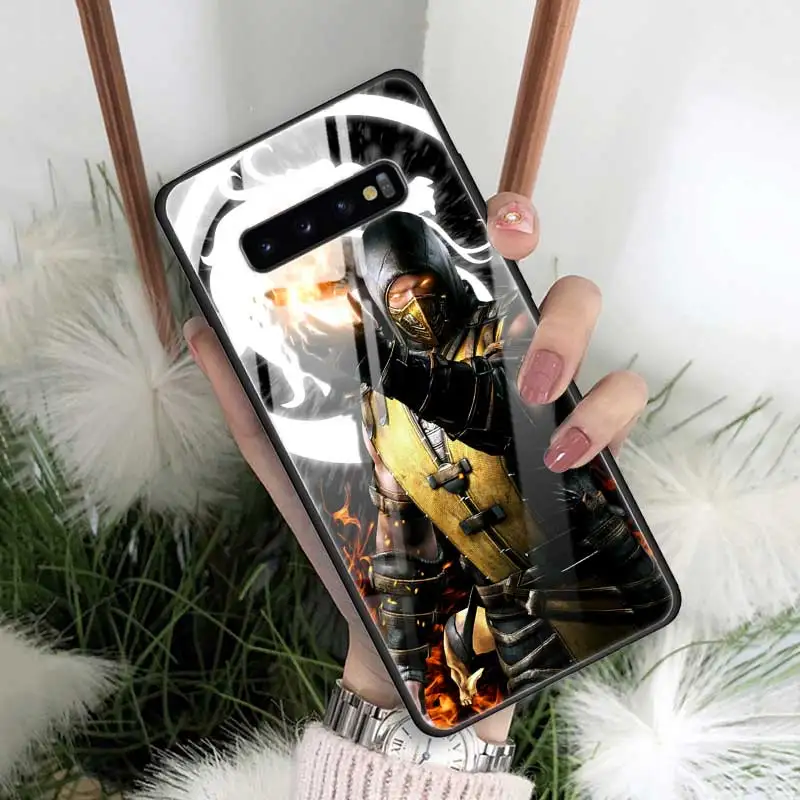 01 Mmoral Kombat чехол из закаленного стекла для samsung Galaxy S10 S10e S9 S8 Note9 Note 10 Plus 5G A50 A30 силиконовый край Funda Capa - Цвет: 01