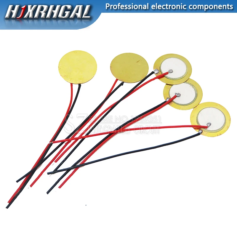 Пьезоэлектрическая керамическая пластина диаметр 15 мм 5 шт. | Электронные