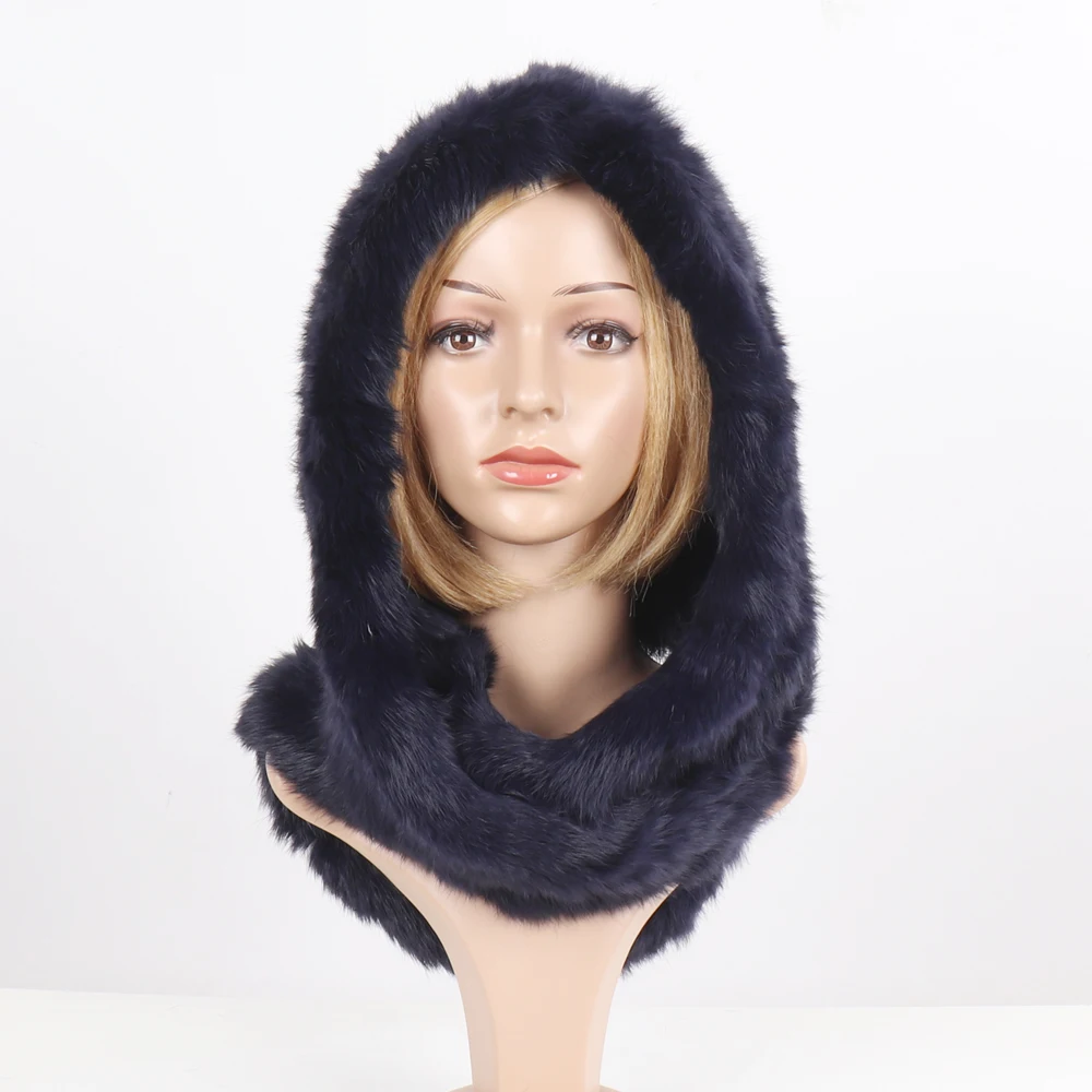 Новинка 2024 русские женские вязаные шапки из натурального кроличьего меха