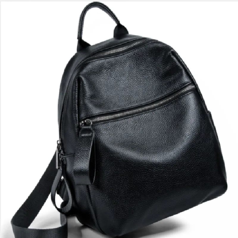 BLACK Zooler Сумки из натуральной кожи женские Wow рюкзак Роскошный дизайнерский рюкзак из телячьей кожи черная Дорожная сумка Высокое качество большая сумка# W201 - Цвет: BLACK